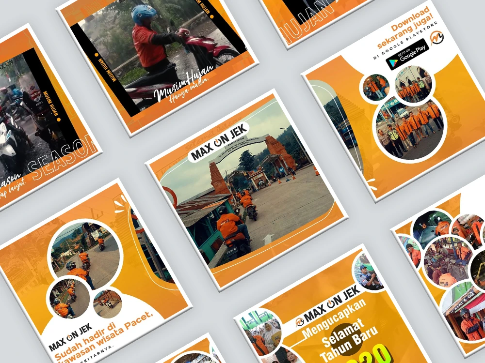 Max On Jek (Jasa Ojek Online) - Social Media Post